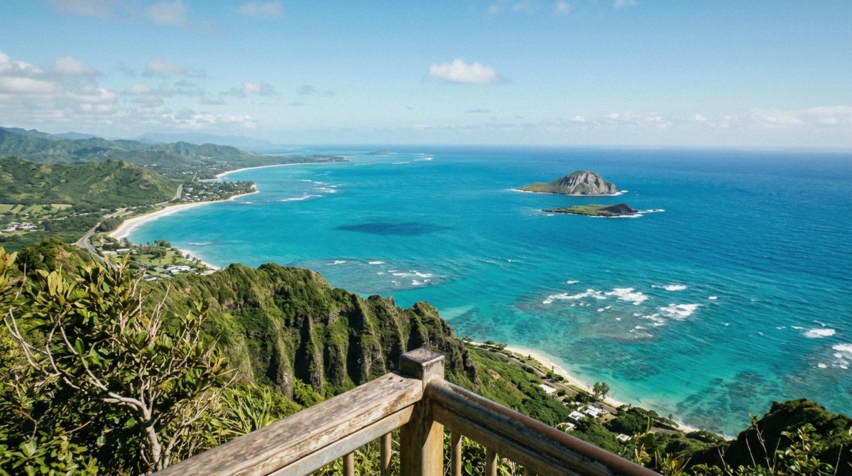 A scenic Oahu lookout stop that fits into a self-built Honolulu tour package itinerary, Oahu, Hawaii
